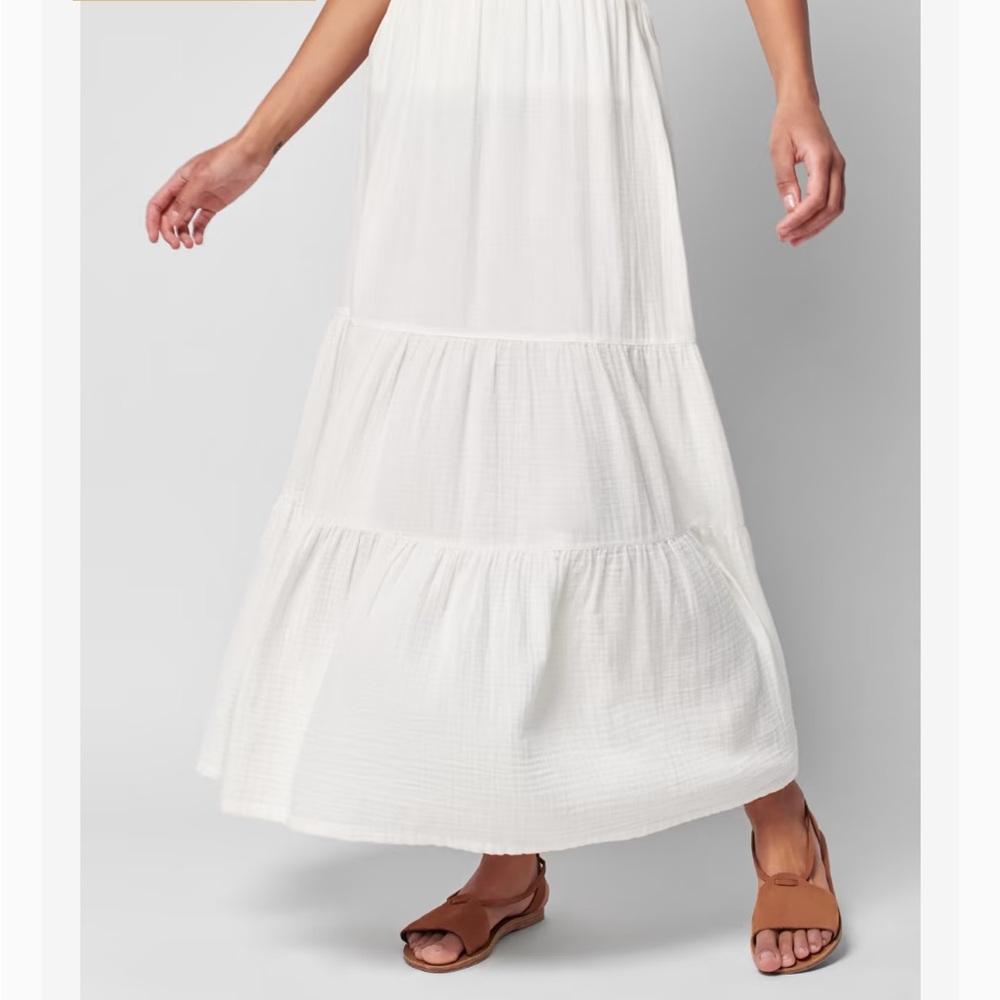 Faherty Dream Tiered Cotton Skirt